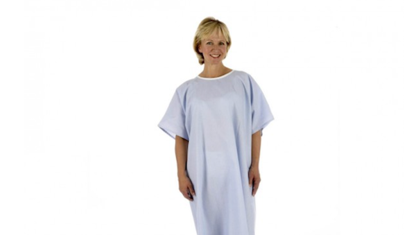 Wear a gown for a DEXA scan